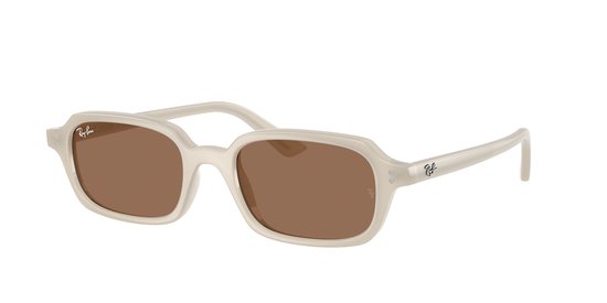 Ray-Ban Zonnebril 0RB4455 680873 Cloudy Warm White- Dark Brown van Merkloos