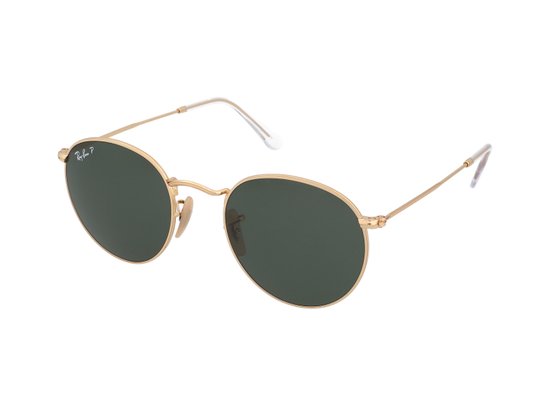 Ray-Ban Zonnebril 3447- 001/58 50MM Round Metal Polarized van Merkloos
