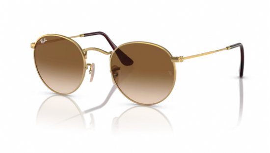 Ray Ban - Zonnebril - RB3447 - Round Metal - Gold - Clear Gradient Brown - 001/51 van Merkloos