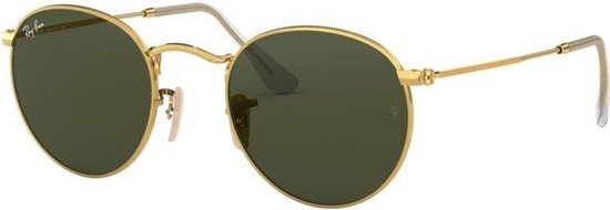 Ray-Ban zonnebril Round, 3447 001 maat 50, goudkleurig, G-15 glazen van Merkloos
