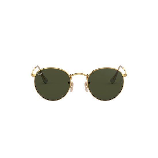 Ray-Ban zonnebril Round, 3447 001 maat 53, goudkleurig, G-15 glazen van Ray-Ban