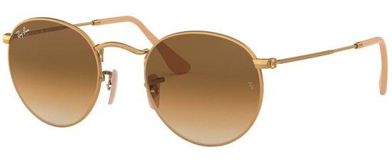 Ray Ban - Zonnebril - Round Metal - Gold - Clear Gradient Brown - Maat 53 van Merkloos