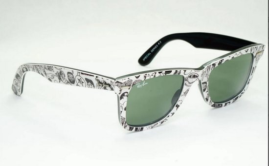 Ray-Ban zonnebril Wayfarer RB2140 1047 Comics LIMITED EDITION - 50 mm van Ray-Ban