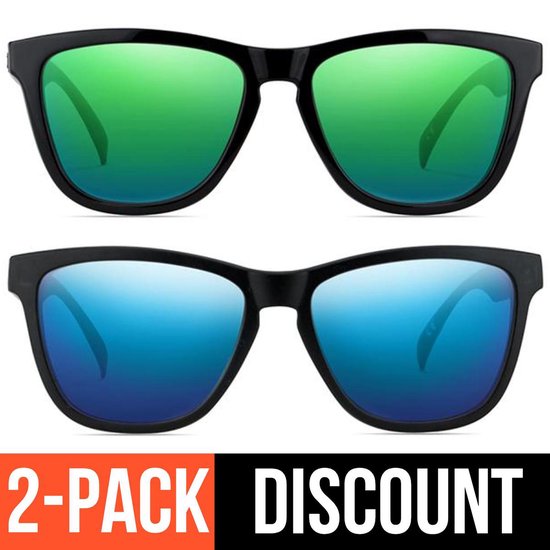Reboot Optics® Zonnebril Heren - Zonnebril Dames - Polarized - Gepolariseerd - 2-pack van Reboot Optics®