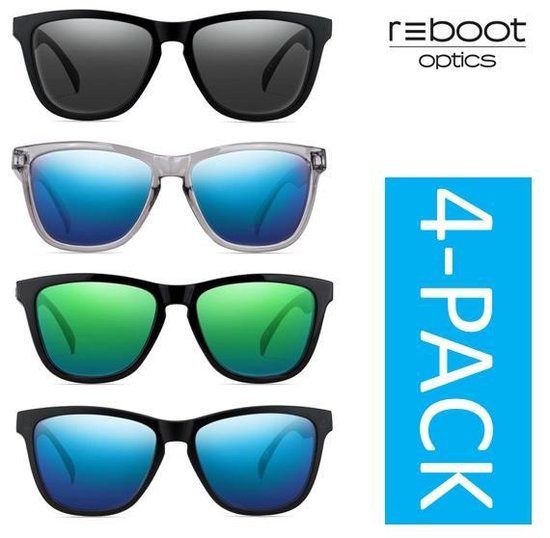 Reboot Optics® Zonnebrillen | 4 stuks | Gepolariseerd | Unisex van Reboot Optics®