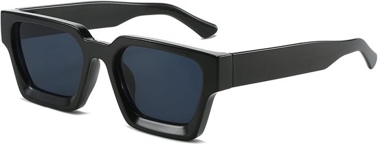 Rechthoekige vierkante zonnebril voor mannen, rechthoekige damesmode met UV400-bescherming, retro vintage bril