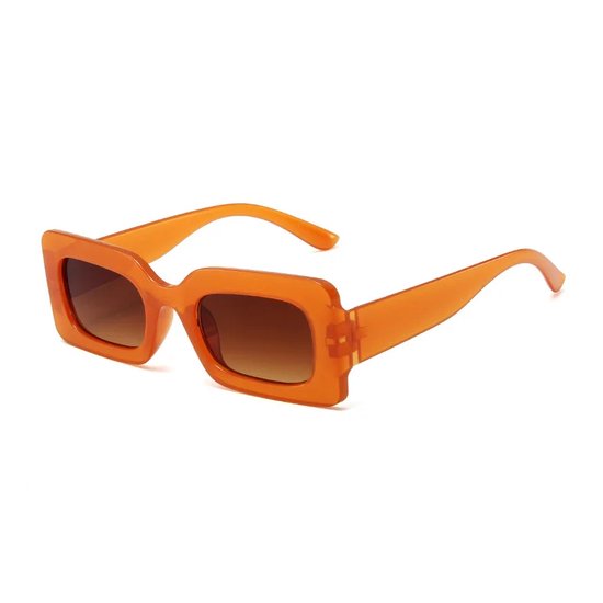 Rectangle Zonnebril - Oranje/Orange | Rechthoekig | Fashion Favorite van Fashion Favorite