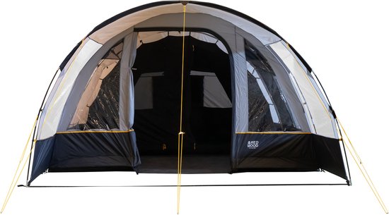 Redwood Poplar 400 Familietent - Familie Tunnel Tent 4-persoons - Grijs van Redwood