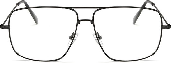 Retro Bril zonder sterkte - Dahmer - Zwart van Fritz Brillen.