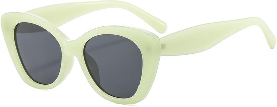 Retro Cat Eye Zonnebril voor Vrouwen Trendy Jaren 90 Ovaal Frame Zonnebril Vintage Oversized Cateye Shades Outdoor UV400 Bescherming