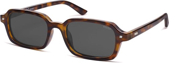 Retro gepolariseerde rechthoekige zonnebril voor dames en heren, vintage, trendy Shmal vierkante zonnebril met UV400-bescherming, SJ2610