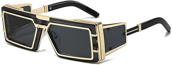 Retro Outdoor Sportzonnebril voor Heren – Modieuze Punk-stijl Shades – UV400-bescherming – Luxe Metalen Zonnebril voor Dames