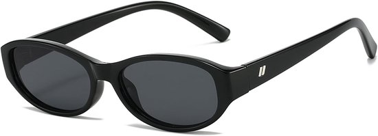 Retro Ovale Zonnebril voor Vrouwen Mannen Trendy Kleine Ovale Zonnebril Vintage 90s Smalle Cat Eye Frame Shades UV400 Bescherming