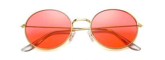 Retro Zonnebril Ovaal Rood van Vogue