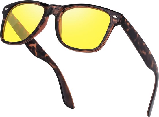 Rijglazen Gepolariseerde - Gele Lenzen Zonnebril voor Mannen & Vrouwen Anti-Glare Nachtzichtbril voor Nachtelijk Rijden