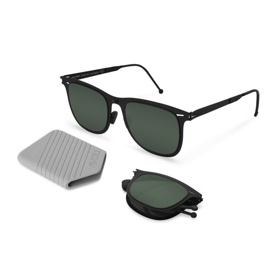 ROAV Lennox - Opvouwbare zonnebril - Polariserend UV400 - Matte Black - G15 Glazen van ROAV