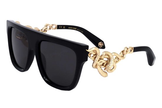 Roberto Cavalli SRC014M 0700 Zonnebril - Unisex - Zwart