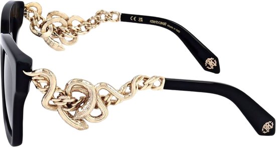 Roberto Cavalli SRC041M 0700 Zonnebril - Unisex - Zwart van Merkloos