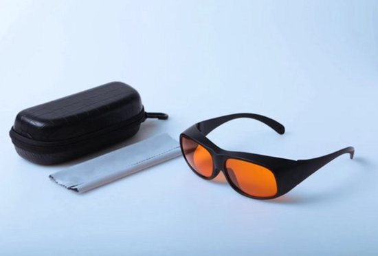 Rode Laser Veiligheidsbril Beschermende Bril Ghp 200-540nm Od5 + 266nm 355nm 515nm 532nm CE Oogbescherming Bescherming Super Sterke Bescherming