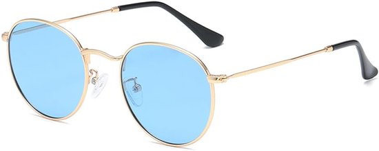 ronde gepolariseerde zonnebril dames heren vintage super licht metalen montuur glazen retro mode bril voor rijden vissen
