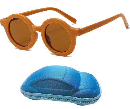 Ronde UV400 Zonnebril voor Kinderen Peuters en Jongens/Meisjes (2-7 jaar) van Merkloos