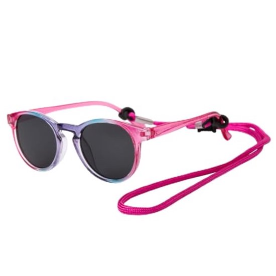 Ronde Zonnebril voor Meisjes vanaf 4 Jaar - UV400-bescherming & Gepolariseerd van Merkloos
