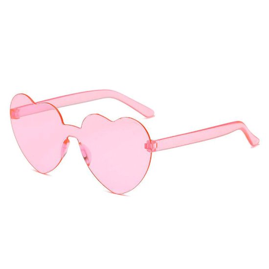 roze hartjes zonnebril van Claire's