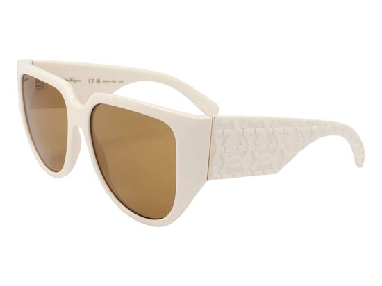 Salvatore Ferragamo SF1088SE 103 Zonnebril - Dames - Wit van Salvatore Ferragamo