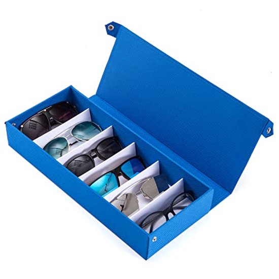 Schoenen Organizer voor Zonnebrillen - Meerdere Zonnebril Opbergdoos met Deksel van Merkloos