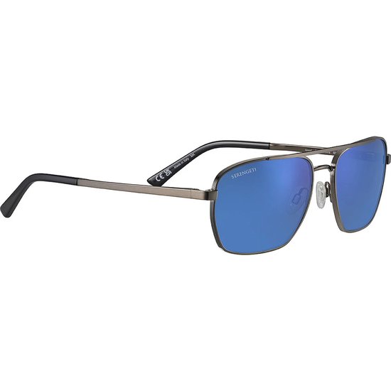 Serengeti Ansel - SS600004 - Shiny Gunmetal - Mineral Polarized Blue van Merkloos
