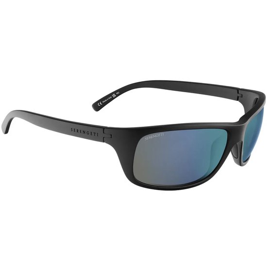 Serengeti Bormio SS009009 – Gepolariseerde zonnebril – Mat zwart – 555nm Blue