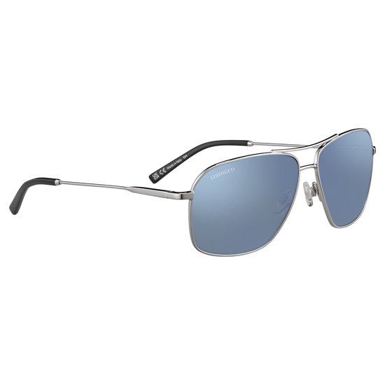Serengeti Dorwinn SS578002 Shiny Silver Polarized 555nm Blue van Serengeti