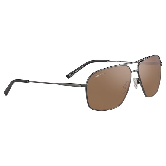 Serengeti Dorwinn SS578003 Shiny Gunmetal Polarized Drivers van Merkloos