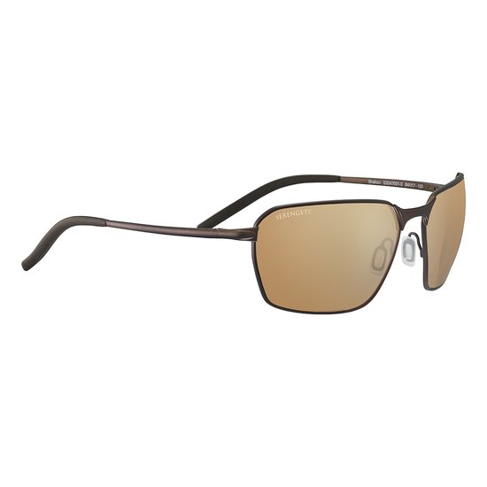 Serengeti Shelton SS547001 Matte Chocolate Brown Polarized Drivers Gold van Serengeti