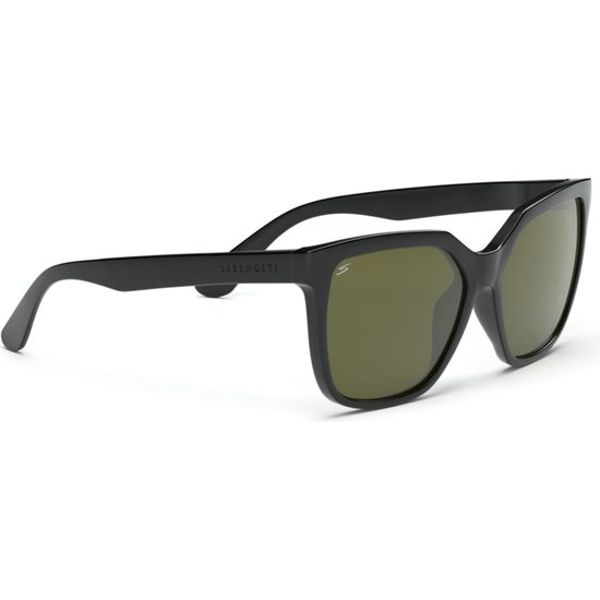 Serengeti Wakota - SS536002 - Shiny Black - Polarized - Green van Serengeti