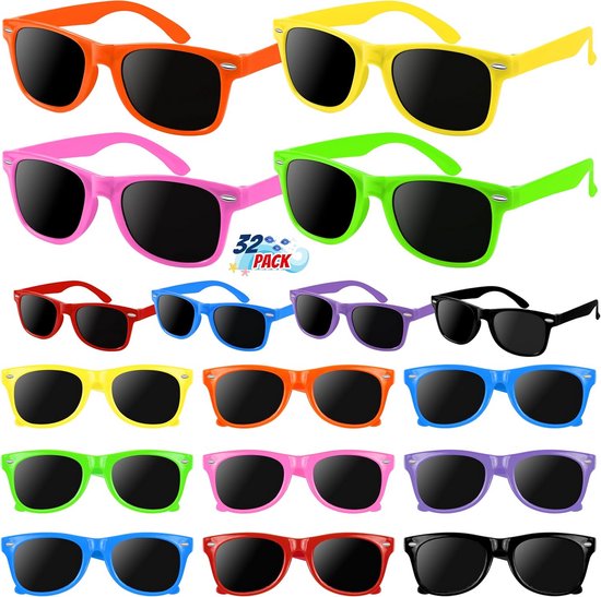 Set Kinderzonnebrillen UV400 - Bulk Partygunsten voor Jongens en Meisjes (3-8 jaar) van Merkloos