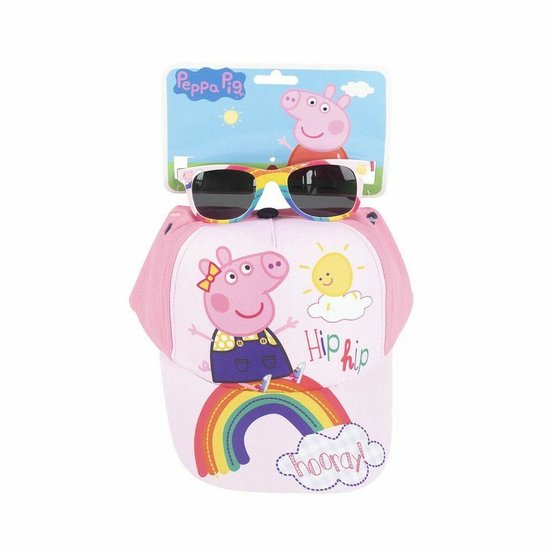 Set Peppa Pig Zonnebril Roze Hoed (2 pcs) van Polarized