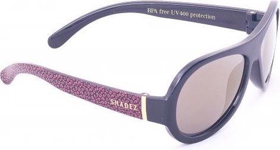 Shadez Kinderzonnebril Luxe Leopard Black-Large van Merkloos