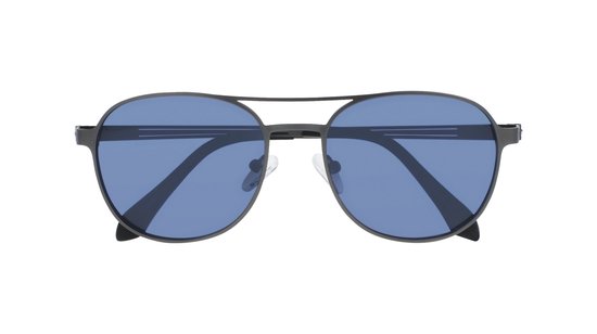 SILAC - Zonnebrillen CRUZ - Donker grijs metaal montuur - gepolariseerde zwart lenzen CAT 3 UV400 van SILAC