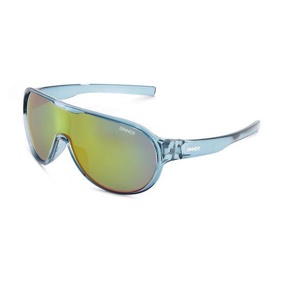 SINNER Anem - Zonnebril - Glanzend blauw - Junior - One size - BIO based frame van Merkloos