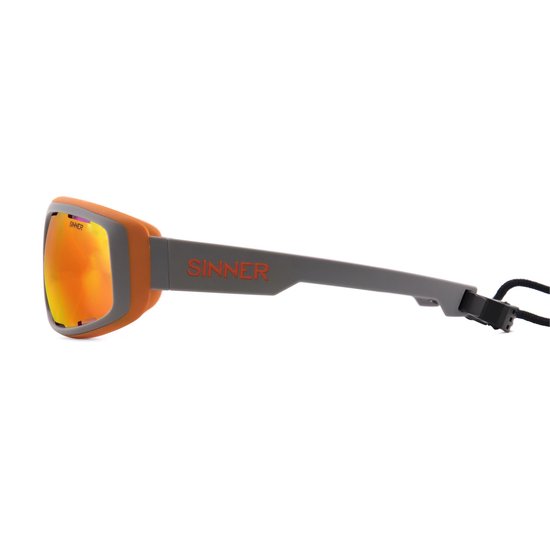 SINNER Apollo Court - Sportbril/ Zonnebril - SINTRAST® lenzen - Grijs - Court lens - Unisex - One size