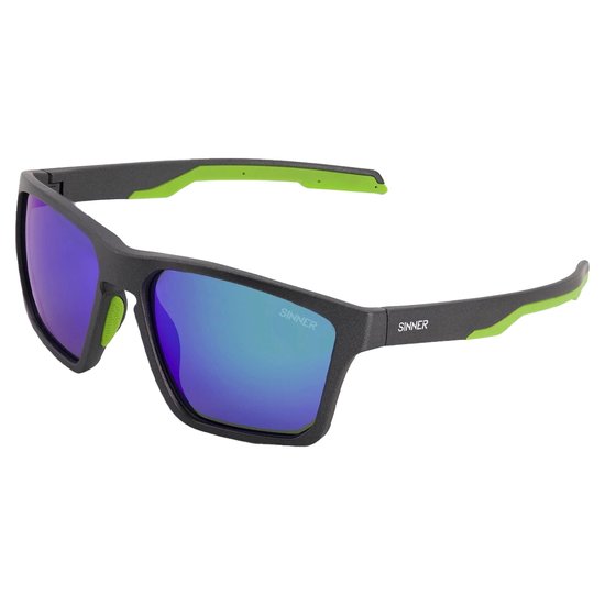SINNER Arary - Zonnebril - SINTEC® lenzen - Donkergroen/ Groen - Unisex - One size - BIO based frame van Merkloos
