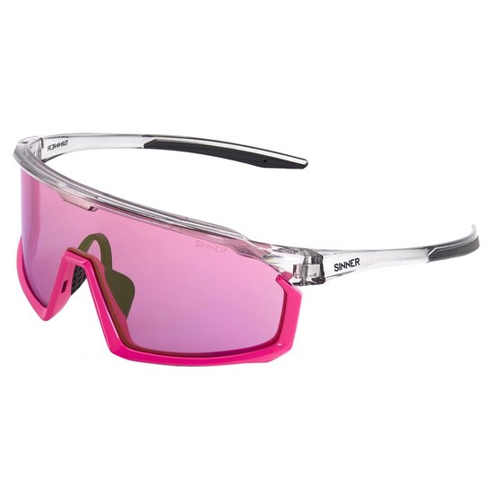 SINNER Araza - Sportbril/ Zonnebril - Roze/ Grijs - Dames - One size - BIO based frame van Merkloos