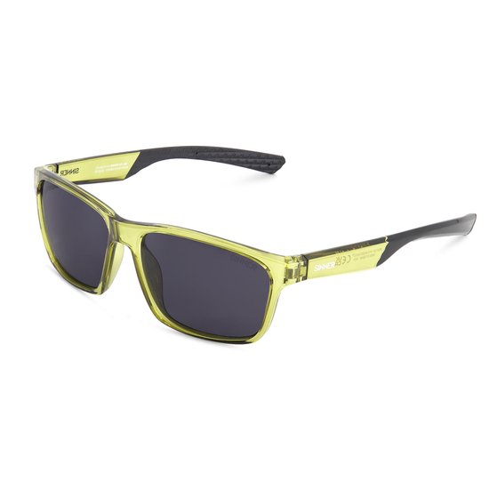 SINNER Breni - Zonnebril - Polariserende SINTEC®-lenzen - Olijfgroen/ zwart - Unisex - One size - BIO based frame