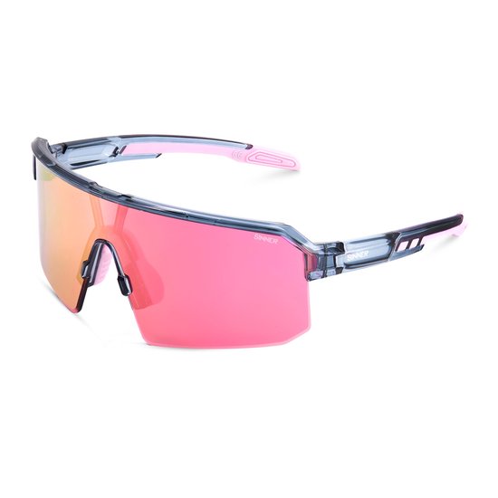 SINNER Calya - Sportbril/ Zonnebril - Lichtblauw/ roze - Unisez - One size - BIO based frame van Merkloos