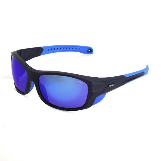 SINNER Denali - Sportbril/ Zonnebril - Blauw - Blauwe lens - Unisex - One size van Merkloos