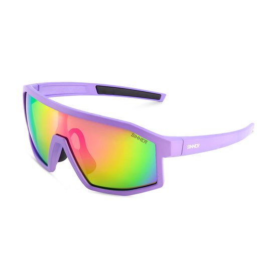 SINNER Lys - Sportbril/ Zonnebril - Paars/ zwart - Junior - One size - BIO based frame van Merkloos