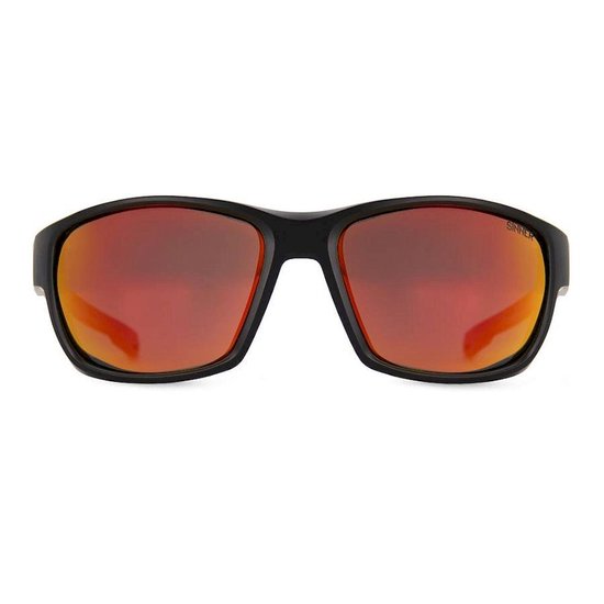 SINNER Nirapi - Zonnebril - Polariserende SINTEC® lenzen - Mat zwart/ rood - Unisex - One size - BIO based frame van Merkloos
