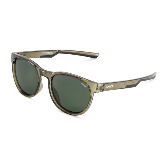 SINNER Niva - Zonnebril - Polariserende SINTEC®-lenzen - Groen/ zwart - Unisex - One size - BIO based frame van Merkloos