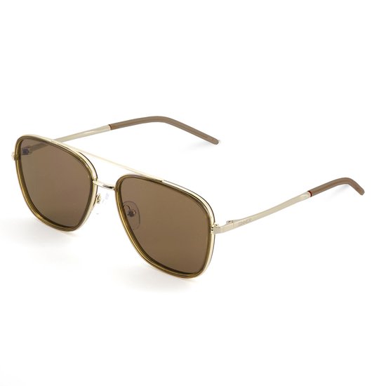 SINNER Nuqi - Zonnebril - Polariserende SINTEC®-lenzen - Bruin/ goudkleurig - Dames - One size - BIO based frame van Merkloos